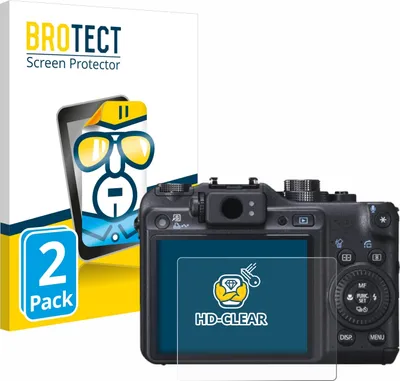 Produktbild von 2x Für Canon PowerShot G10 Schutzfolie BROTECT Displayschutz Display Schutz Folie Klar Transparent