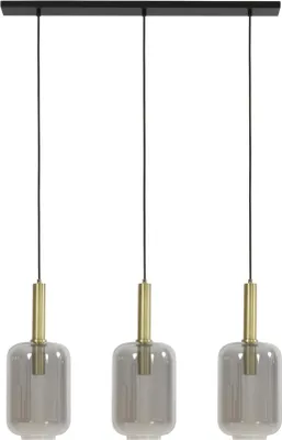 Produktbild von Light & Living - Hängeleuchte Lekar - Bronze - 100x22x32cm - 3L Hängelampe - Esstischlampe - Wohnzimmerlampe - Schlafzimmerlampe - Wohnzimmer