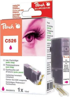 Produktbild von Peach C526 m XL-Tintenpatrone magenta, Magenta, Tinte auf Pigmentbasis, 1 Stück(e)