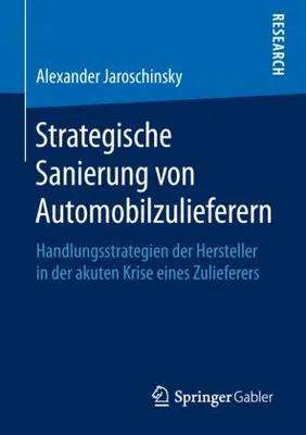 Obrázek produktu pro Strategische Sanierung von Automobilzulieferern