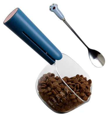 Produktbild von Messschaufel für Tierfutter mit Clip für 120 g Trockenfutter, 250 ml