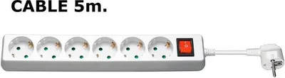 Zdjęcie produktu dla MicroConnect - Steckdosenleiste - Eingabe, Eingang CEE 7/7 - Ausgangsanschlüsse: 6 - 5 m - weiß