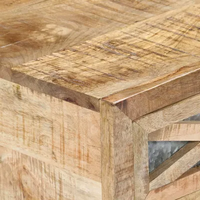 Image de vidaXL Table basse 110 x 50 x 38 cm en bois massif de manguier