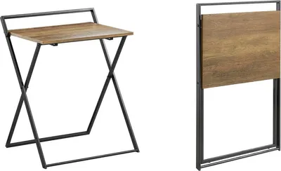 Productafbeelding van SoBuy FWT88-F: Klein, opvouwbaar computerbureau, werktafel voor thuiswerk, snacktafel, salontafel, bijzettafel. Afmetingen: ongeveer 63 x 77 x 45 cm