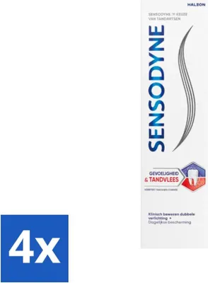 Immagine prodotto di Sensodyne - Dentifricio - Sensibilità e gengive - Cura delle gengive - 75 ml - Confezione risparmio - 4 pezzi