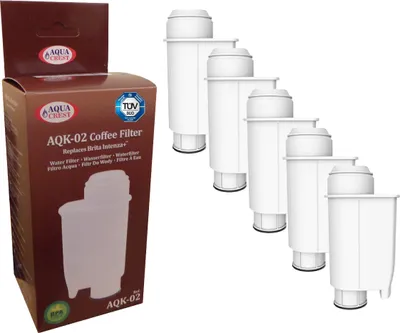 Produktbild von 5 x Filterpatrone ECF-7001A (AQK-01) ersetzt Brita Intenza für Bosch Siemens Neff Kaffeemaschinen