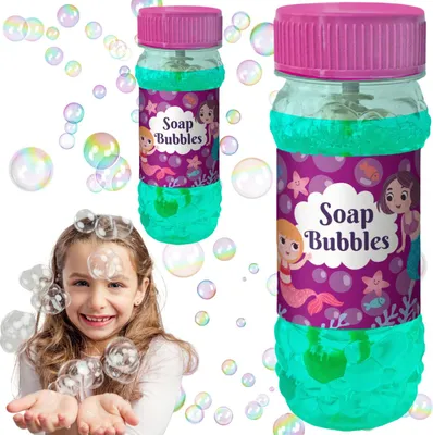 Obrázok produktu pre Stroj na mydlové bubliny s ilustráciou princeznej pre deti, 145 ml, 300237