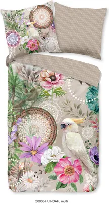 Immagine prodotto di HIP Mako biancheria da letto in raso 155 X 220 cm + 1 x 80 X 80 cm Indah nature