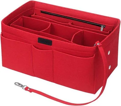 Produktbild von Handtas-Organizer für Damen, rote Taschenmap, Organizer für große Reisehandtaschen