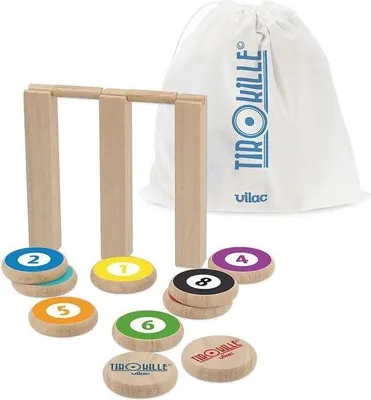 Produktbild von Vilac Strategiespiel TirOkille - Familienspiel Bowling und Kegeln