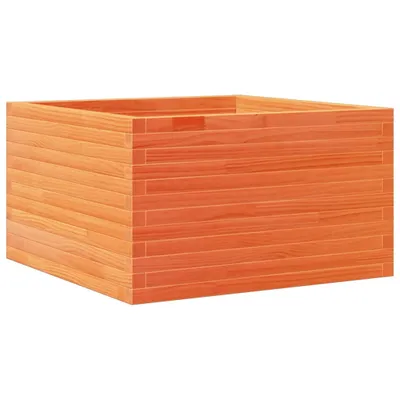 Produktbild von vidaXL Pflanzkübel Wachsbraun 80x80x45,5 cm Massivholz Kiefer