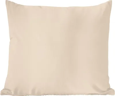 Produktbild von MuchoWow® Zierkissen Sofakissen Wohnzimmer Dekokissen 60x60 cm Beige - Unifarben - Sitzfläche - Foto Polster