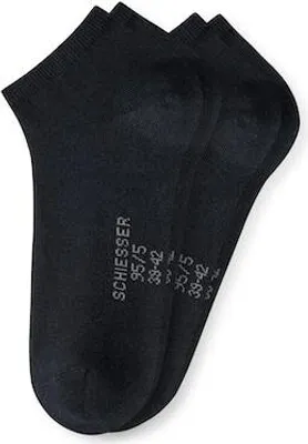 Produktbild von Schiesser Herren 2 Pack Herrensneaker schwarz