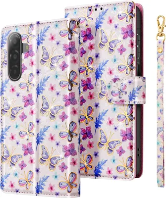 Image de Avizar, étui portefeuille pour Samsung Galaxy A17 avec dragonne et support, multicolore