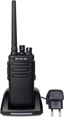 Obrázek produktu pro Retevis RT81 Dvoucestná vysílačka DMR digitální vysílačka s dlouhým dosahem IP67 Vodotěsná s baterií Ruční radioamatérská radiostanice pro obchodní logistiku na staveništích (černá, balení 1 ks)