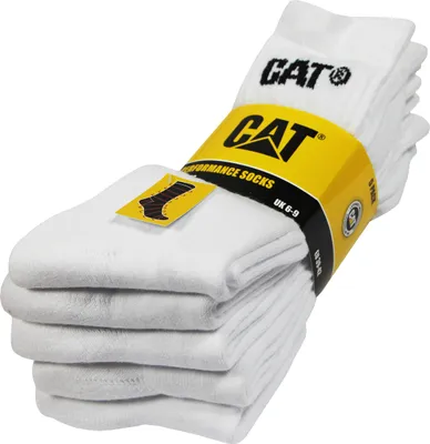 Immagine prodotto di Caterpillar 5 paia di calze da uomo in spugna sottopiede cotone bianco43-46