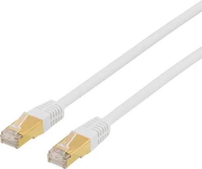 Produktbild von DELTACO Cat7 Netzwerkkabel, 5 m - Weiß