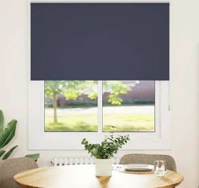 Productafbeelding van Maison Exclusive - Verduisteringsgordijn, marineblauw, 125x130 cm. Stofbreedte: 121,6 cm