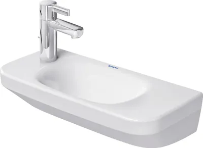 Produktbild von Duravit Handwaschbecken DuraStyle 50x22cm, o. ÜL, m HLB, HL li, we WG