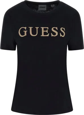 Produktbild von Guess Damen Kurzarm T-Shirt Schwarz