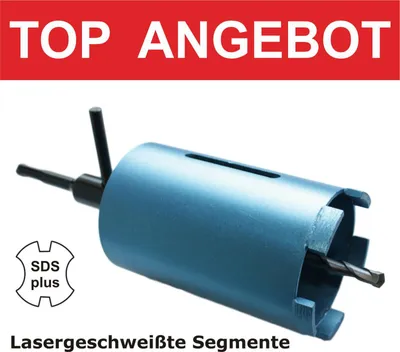Produktbild von Diamantbohrkrone 68mm SDS Plus mit Zentrierbohrer