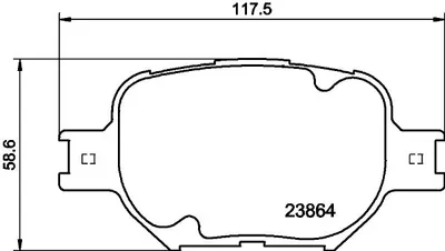 Produktbild von HELLA Bremsbeläge Bremsklötze 8DB 355 010-201