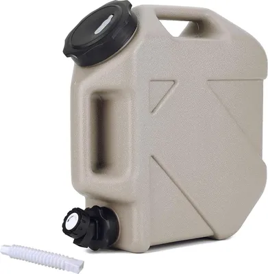 Produktbild von Transparenter Camping Wasserkanister mit Hahn und Schraubdeckel, BPA-frei, Trinkwasserkanister 10L