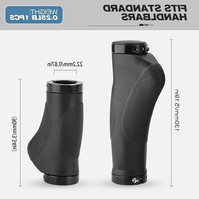 Ergonomische Fahrradgriffe mit rutschfestem Punktdesign, Ansicht 2 von 7
