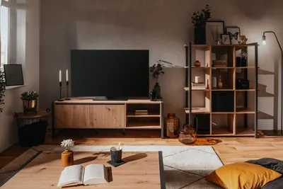 Produktbild von Wohnzimmer-Set >Arvada< (3 teilig) in Artisan Eiche / Anthrazit aus MDF