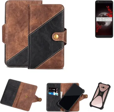 Produktbild von K-S-Trade Handy Hülle Schutz Hülle Schutzhülle Bookstyle Case kompatibel mit Sharp Aquos B10 Handy Cover Hülle Schutztasche 1x