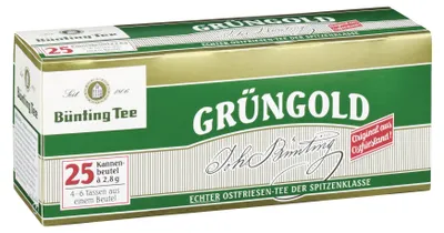 Produktbild von Bünting Grüngold Kannenbeutel (25 x 2,8 g)