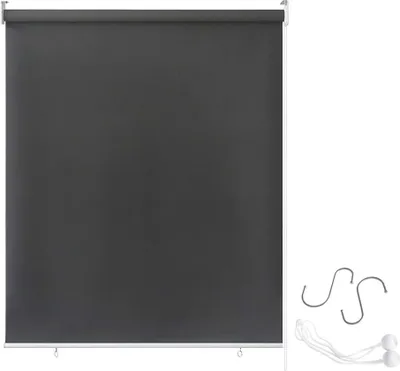 Obrázek produktu pro LARS360 100X140cm balkonová zástěna na ochranu proti slunci soukromí žaluzie vertikální markýza vodotěsná ochrana proti větru vertikální markýza pro balkon terasu, antracitová barva