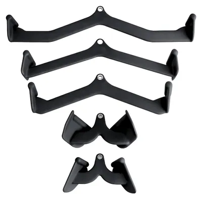 Produktbild von Kabelzug-Griffe-Set mit breitem und schmalem Lat-Griff – ergonomisch und rutschfest, ideal für Rückentraining und Home Gym