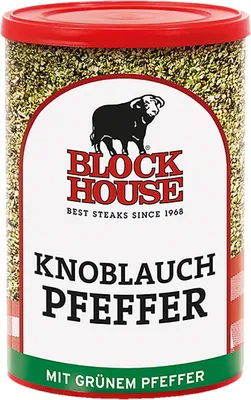 Produktbild von BLOCK HOUSE Grüner Knoblauch Pfeffer, 200g