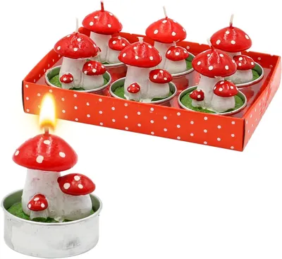 Obrázek produktu pro Svíčky ve tvaru žab, sada 6 kusů, rozměry jedné svíčky: 3 x 4 x 3 cm