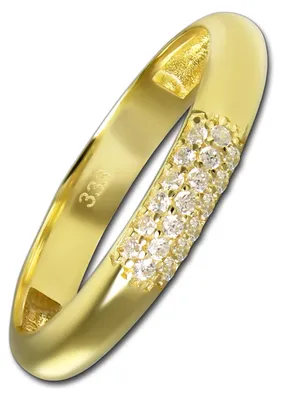 Productafbeelding van Gouden damesring, 333 goud, ringmaat 56, artikelnummer D3BGR064G56