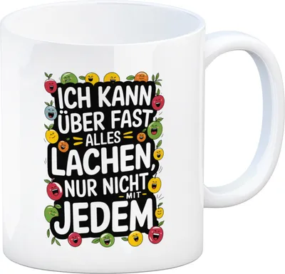 Produktbild von Kann nicht mit jedem lachen Kaffeebecher für das Büro