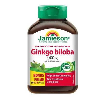 Immagine prodotto di Jamieson Ginkgo Biloba 90 Compresse