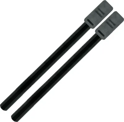 Immagine prodotto di Set di nastro velcro SKS (2 pezzi), 330 mm con linguetta in gomma, nero, per parafanghi...