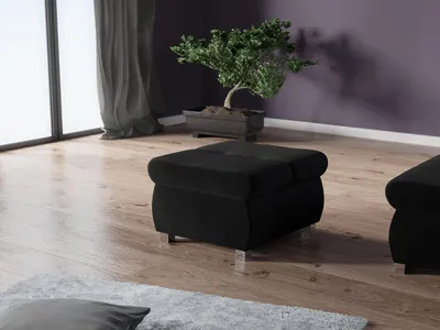 Immagine prodotto di Piccolo pouf ABEL 1 - nero