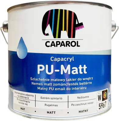 Produktbild von CAPAROL Capacryl PolyurethanMatt Polyurethan-Acryllacke Weiß 2,4L