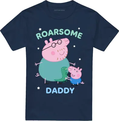 Obrázek produktu pro Prasátko Peppa - Tričko "Roarsome" pro muže/dámy uni TV21391 (L) (Námořnická modrá)
