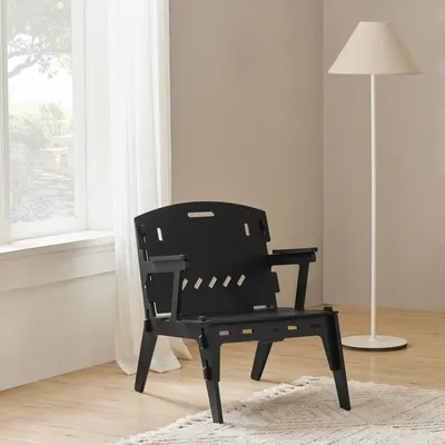 Produktbild von SoBuy HFST02-SCH Küchenstuhl Armlehnstuhl Stuhl mit Rücklehne Kinderstuhl Stühlchen Sitzhöhe 35cm Braun Kinderzimmer Möbel