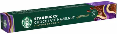 Produktbild von Starbucks Kaffeekapseln Chocolate Hazelnut by Nespresso, Blonde Roast, 10 Kapseln