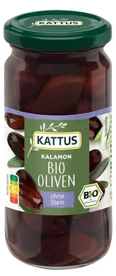 Produktbild von schwarze Kalamon Oliven entsteint