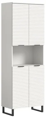 Produktbild von Riff Hochschrank Bad 4 Türen 1 Fach weiß.