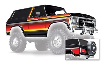 Produktbild von Traxxas 8010X Karo Ford Bronco schwarz (lackiert inkl. Anbauteile)