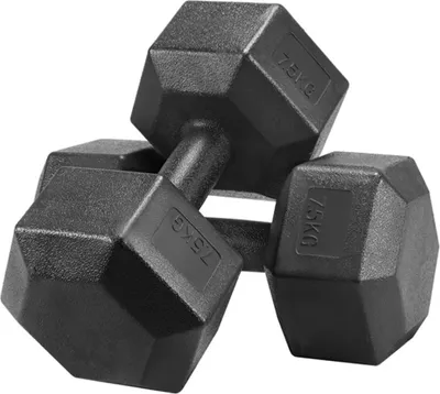 Produktbild von Yaheetech 2er Set 7,5 kg Kurzhanteln, Hexagon Hanteln, PVC Beschichtung, rollsicher, für Workout Krafttraining