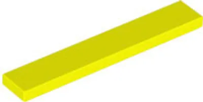 Image de 1 pièce LEGO, pièce c. 6636 en jaune néon