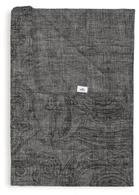 Productafbeelding van Zohome dagdekbed - 100% polyester - Paisley-dagdekbed, 270x260 cm, donkergrijs